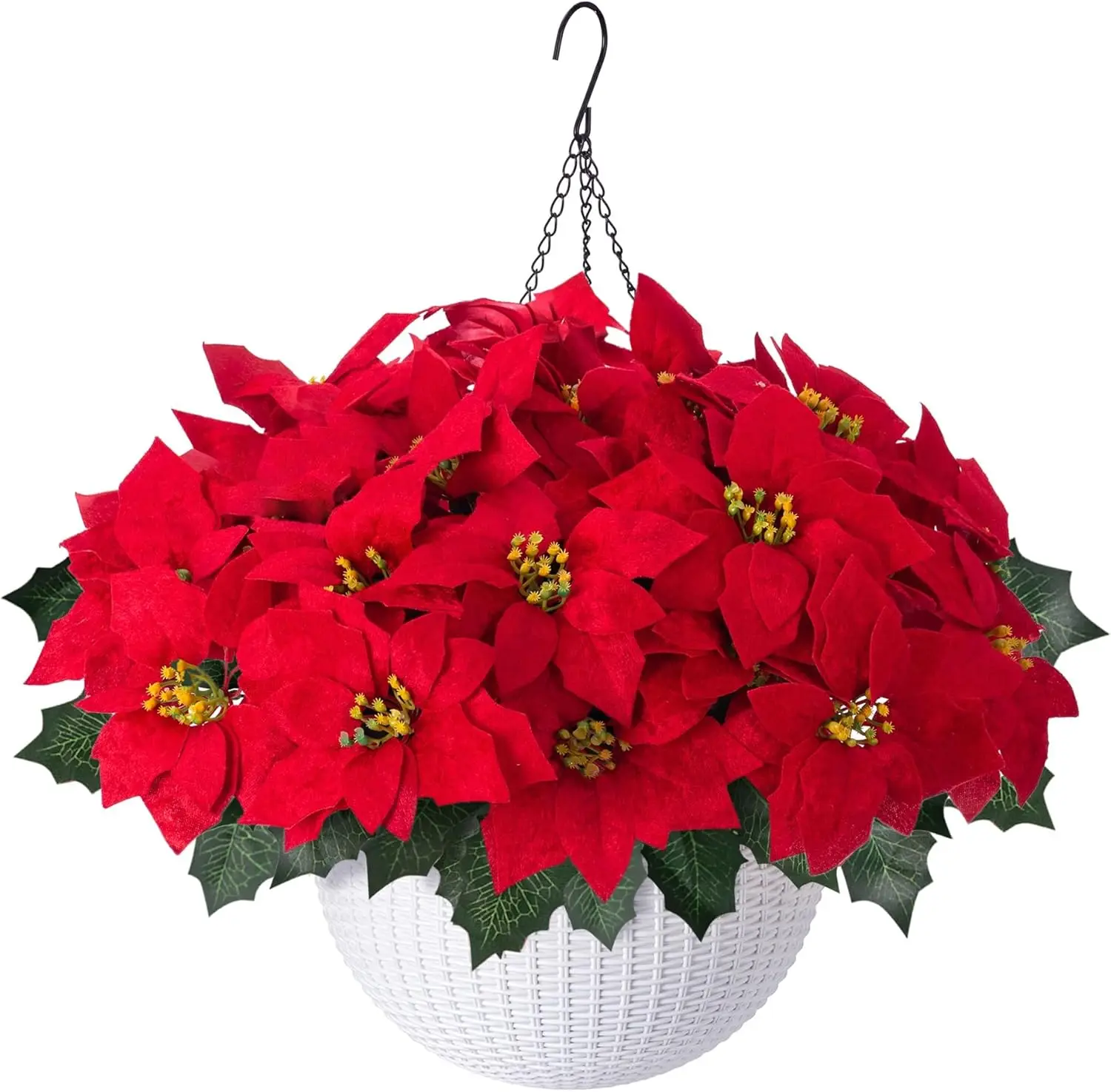 Weihnachtsdekoration, künstlicher Blumenstrauß, 33 cm, gefälschte Blume für Zuhause, Raumdekoration, Garten, Weihnachtsbaum, Neujahr, DIY, Vase, Ornament