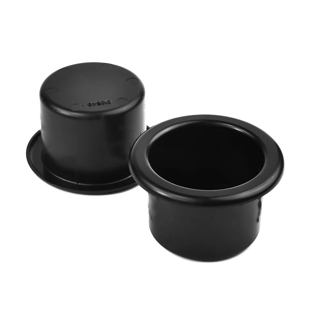 2 Pcs Car Cup Water Drink Holder Recessed Fit For RV Car Camper Boat Trailer Black Plastic Cup Holder Car Auto Interior Parts