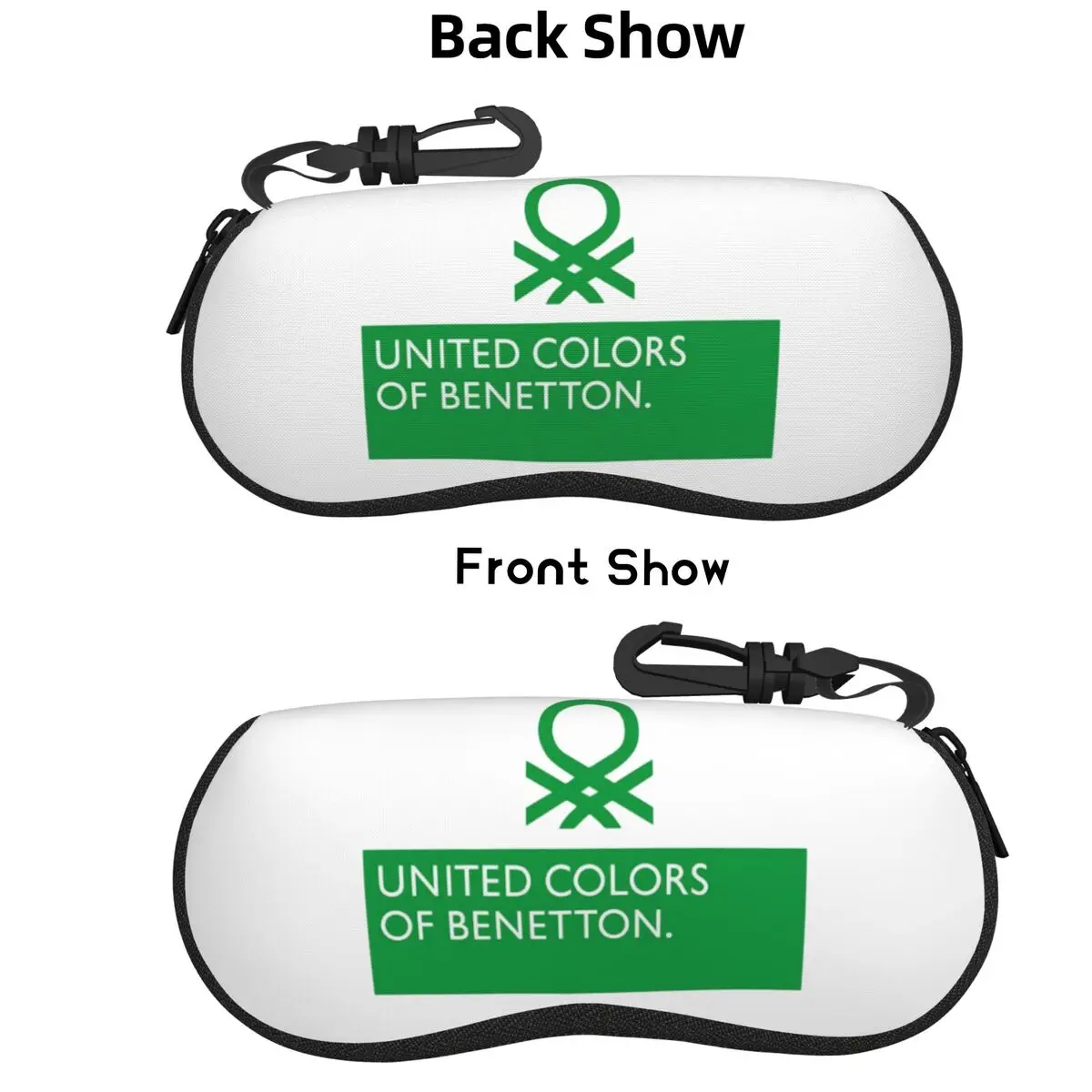 

United Colors Of Benetton Shell Glasses Case Portable Sunglasses Box Women Men Soft Eyeglasses Bag Pouch
