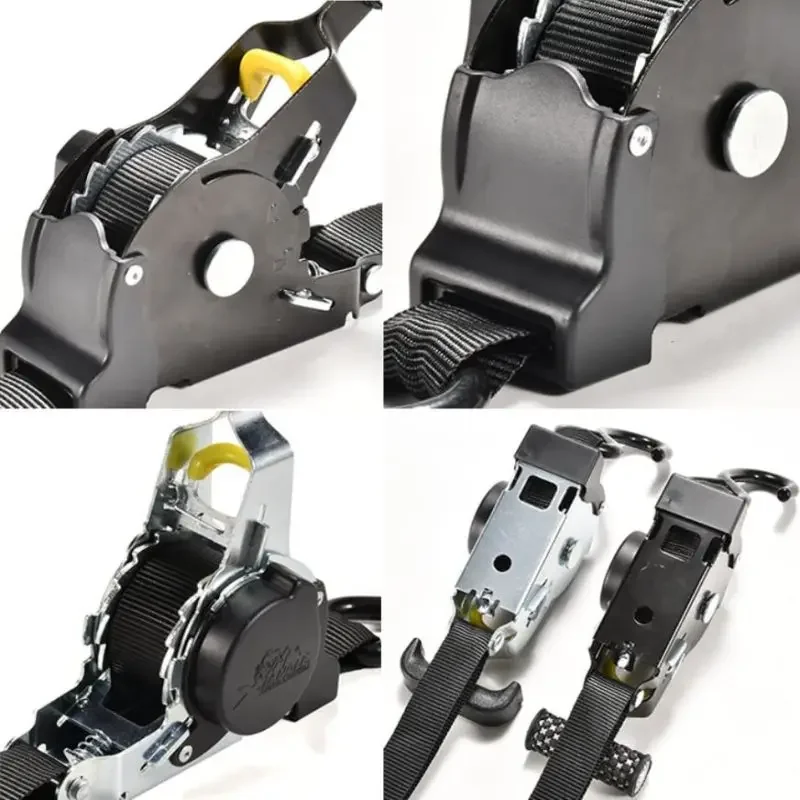 Retractable Auto Ratchet Strap  Automatic Shrink Bundle Tape Retractable Belts For Motorcycles Convenience Luggage Straps