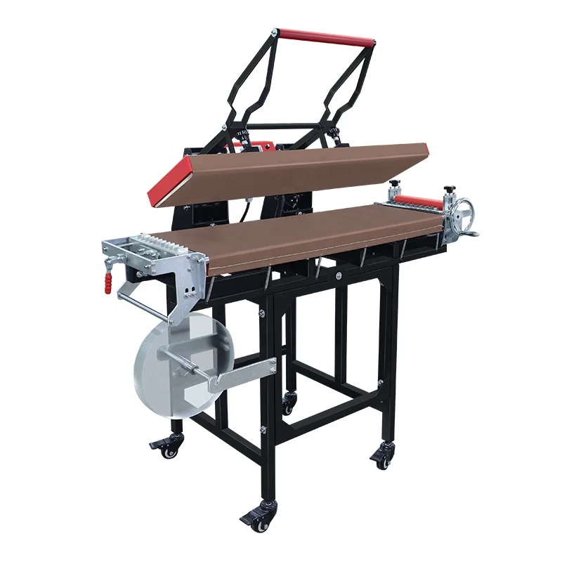 25x100 cm Auto Open Double Heating Plates Sublimation Ribbon Transfer Printing Belts Machine Lanyard Heat Press Machine