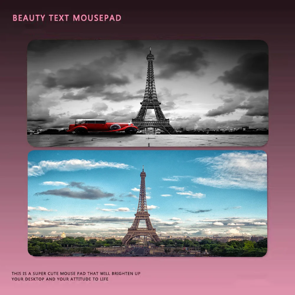 

France Paris Eiffel Tower Art 2020 New Office Mice Gamer Soft Mouse Pad Size For Game Keyboard Pad