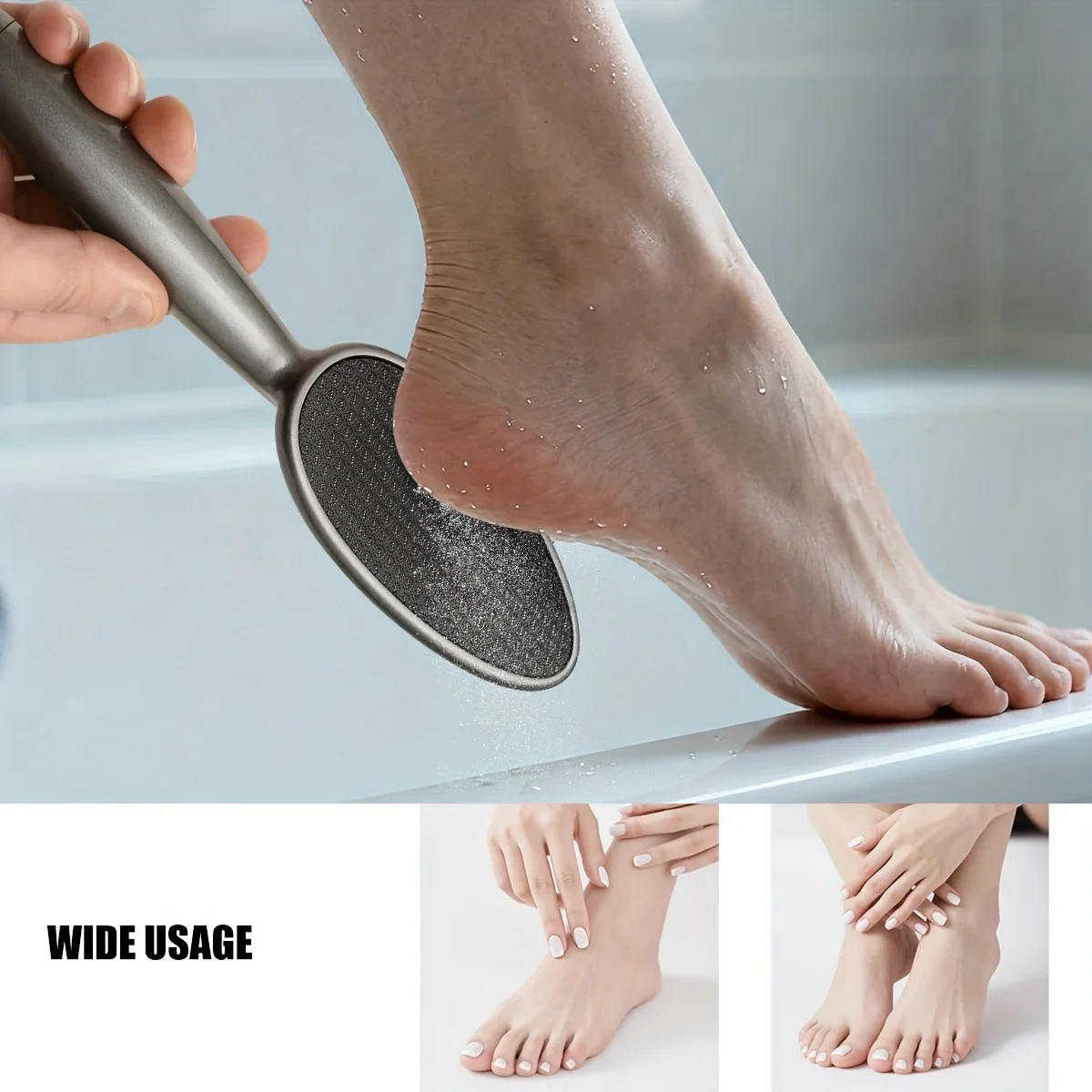 1 removedor de callos de talón, herramienta de eliminación de color Beige claro muerto, lima de pies para el cuidado diario para tacones ásperos, herramienta de cuidado de los pies Unisex