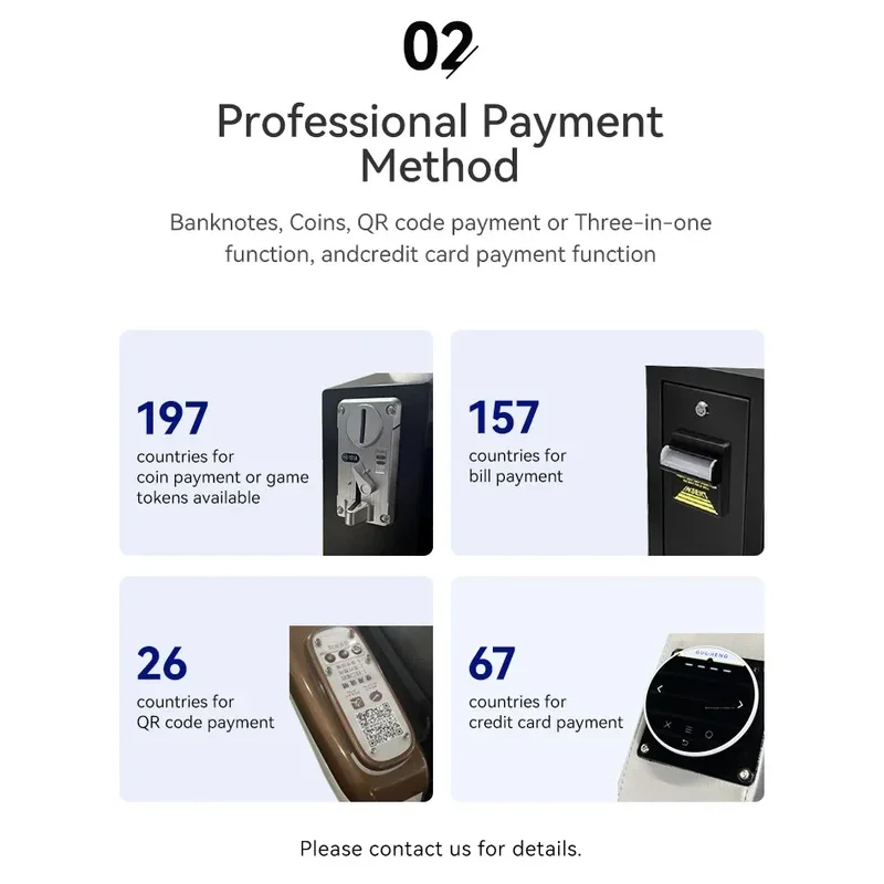 GUOHENG NUOVO model of scanning payment code selling coins massage chair corporate payment via QR scan