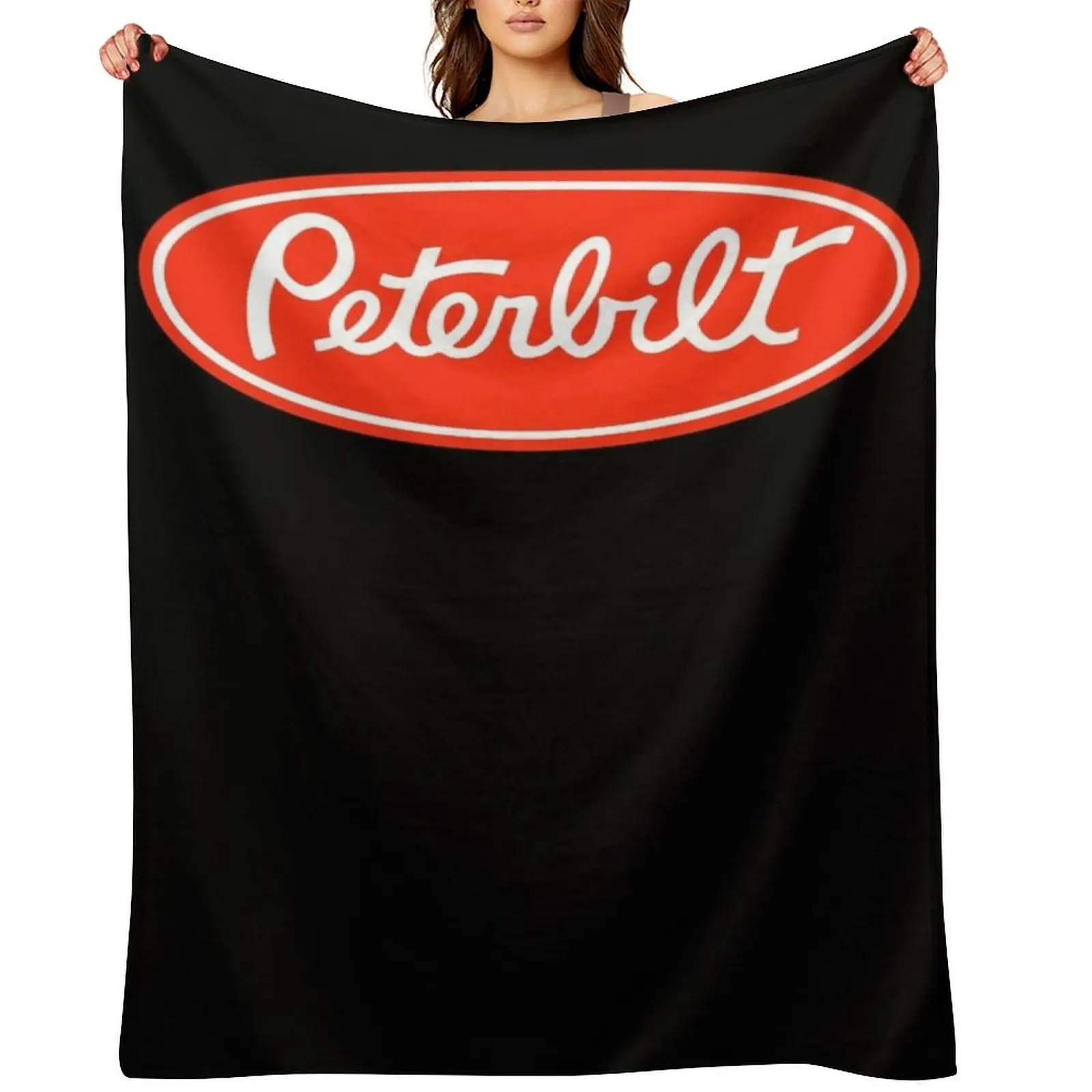 

Peterbilt Truck Logo Throw Blanket for sofa Softest Bed Blankets