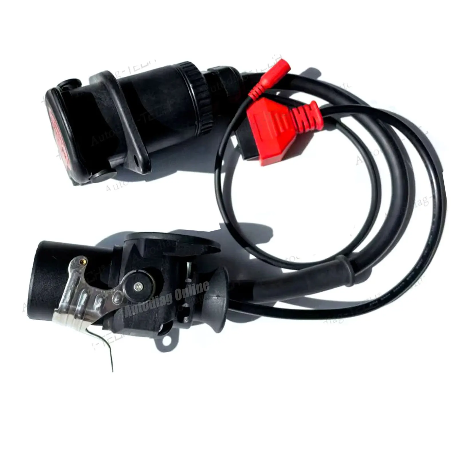 ISO 7638 للمقطورة ABS EBS Obd محول التشخيص لـ Autel/Autocom/LUANCH الماسح الضوئي لشاحنة Bosch/Wabco كابل التشخيص Obd2 #6