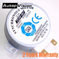 TYJ50-8A7 220-240 V 4 W 6 RPM 48mm Dia Micro Motore Sincrono per Warm Air Blower 50/60Hz CW/CCW forno a microonde vassoio motore CCTV