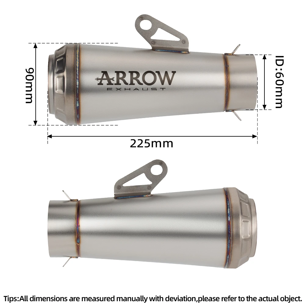 Universal Motorcycle Exhaust Muffler DB Killer GP 60mm Motocross Escape Silencer For Yamaha R1 R3 R6 CBR1000RR MT07 09 Z1000 image 3