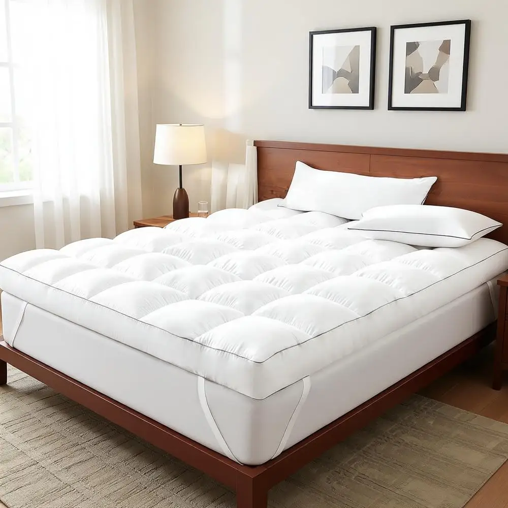 

5-дюймовый дышащий наматрасник из пены с эффектом памяти размера Queen для облегчения боли в спине и комфортного сна