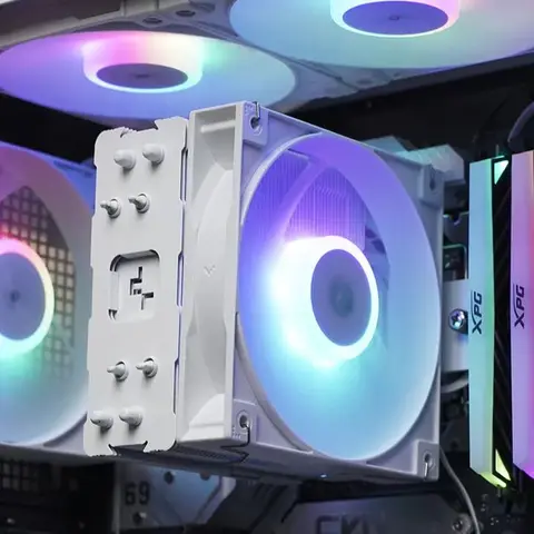 Процессорный кулер DEEPCOOL AG400 с 4 тепловыми трубками и воздушным охлаждением, ARGB PWM TDP 220 Вт, процессорный радиатор для LGA1700 1200 115X 1151 1155 AMD AM4 AM5 кулер для процессора 1151 купить - №5