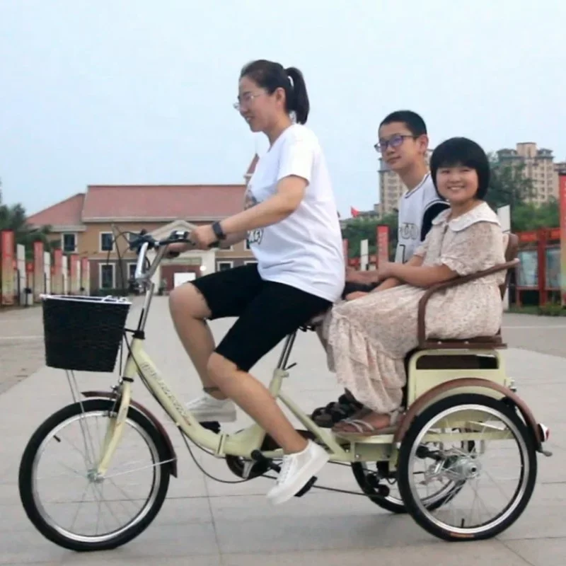 Good quality low price 3 wheel bikes for adults with gears trike tricycle bicycle