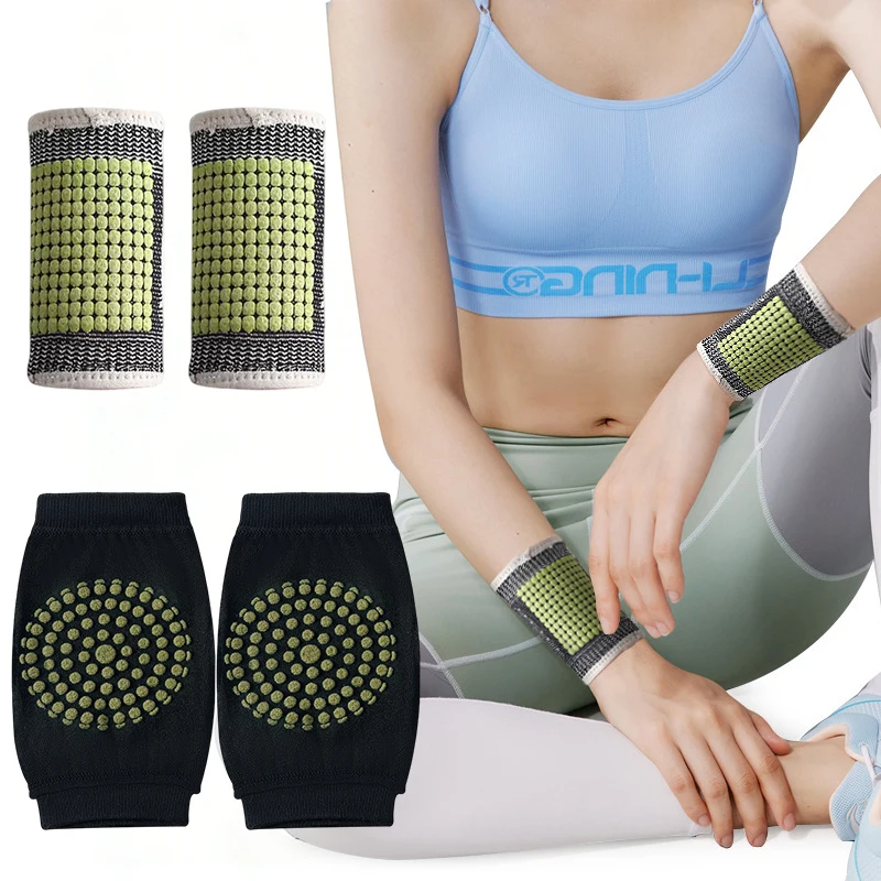 

Graphene Wrist Brace Mugwort Self-heating Cashmere Knee Pad Winter Warm for Wrist Compression Wrap Tendonitis Arthrity Care Tool