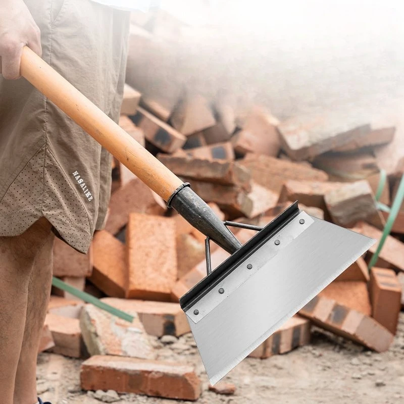 Duty Manganese Steel Scraper Shovel, Livestock Manure Removal, Snow Clearing, Wall Peeling & Cement Ground Cleaning Farm Tool
