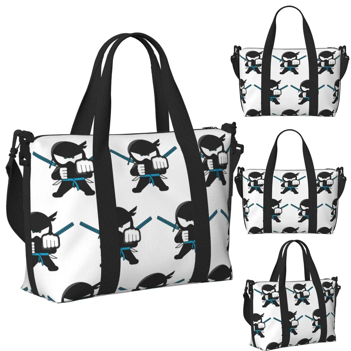 

Пляжная дорожная сумка Ninja Kidz, большая вместительная сумка для спортзала, спортивная женская дорожная сумка для покупок