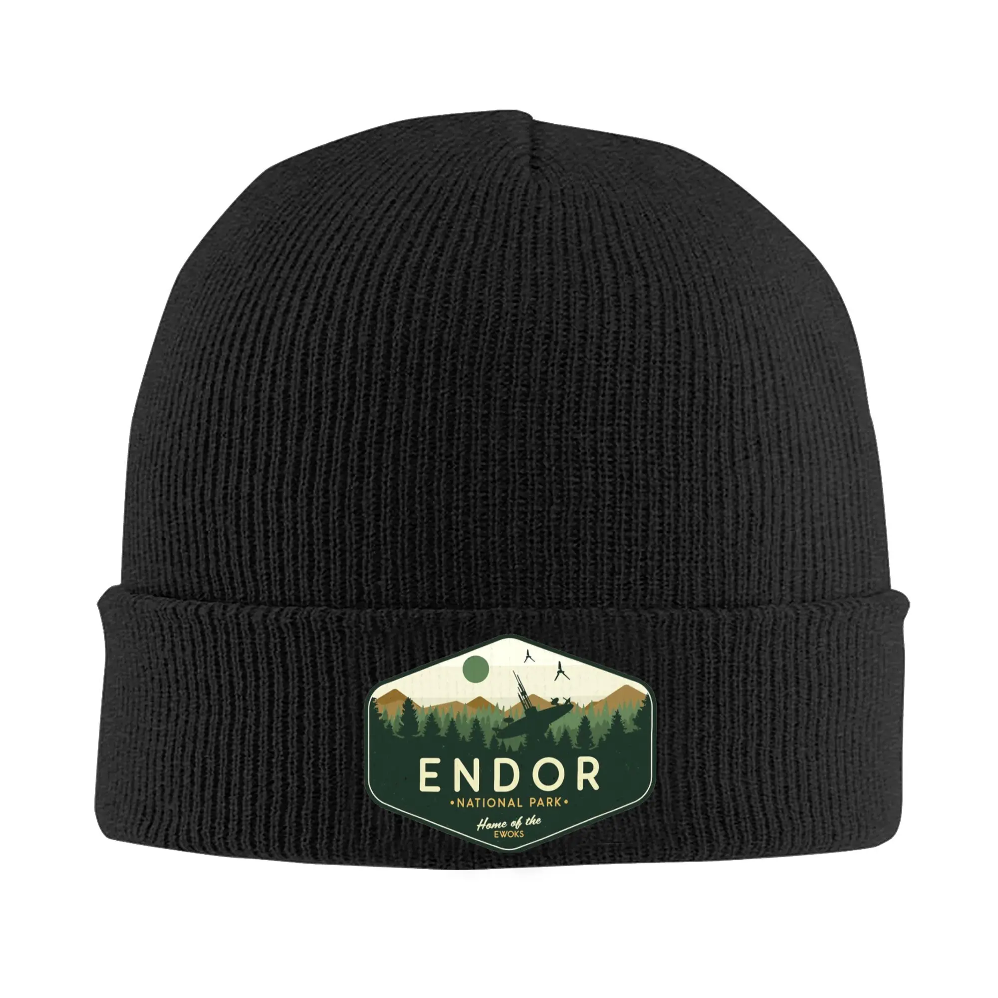 Endor National Park Home of the Ewoks Hats Autumn Winter Beanie Warm  Cap Female Male Acrylic Skullcap