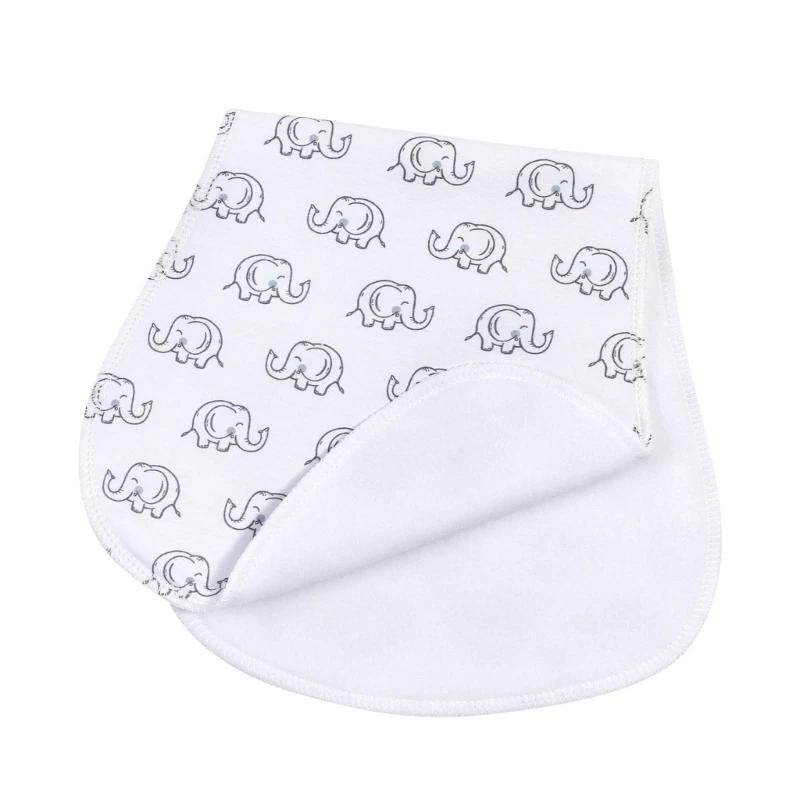 2-Layer Burp Cloth Newborn Bibs Absorbent Baby Feeding Teething Bibs Soft-Cotton Burp Cloths for Babies Baby Shower-Gift