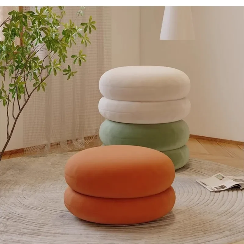 Simple And Creative Hamburger Shaped Design Can Be Used For Living Room Sofa Leisure Chairs Or Home Shoe Changing Low Stools New