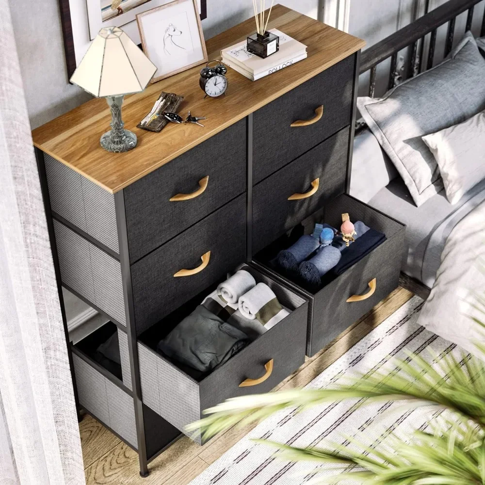 Dresser with 8 Drawers - Fabric Storage Tower, Organizer Unit for Bedroom, Living Room, Hallway image 4
