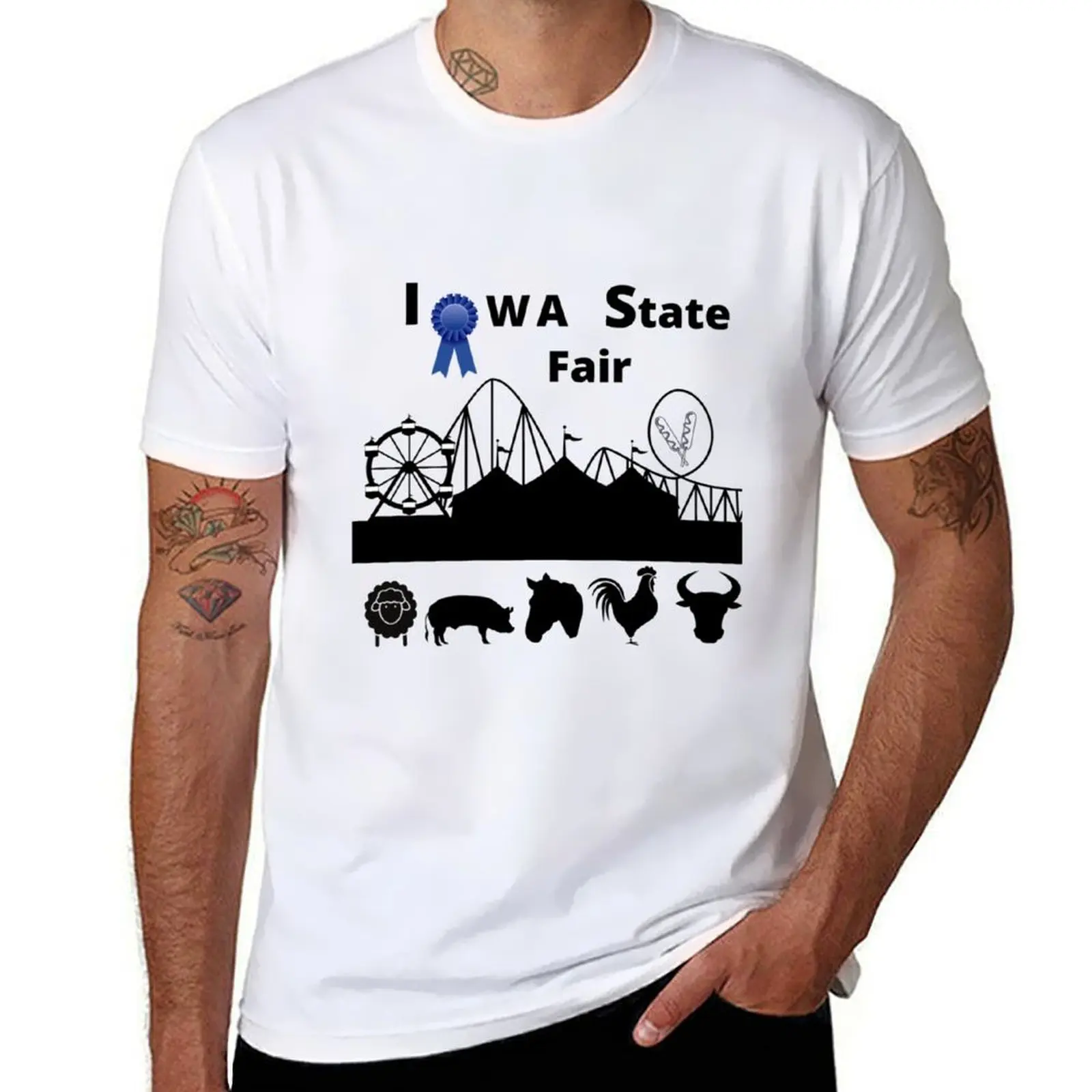 

Iowa State Fair T-Shirt t shirt man luxury man t shirts high quality luxury brand T-Shirt