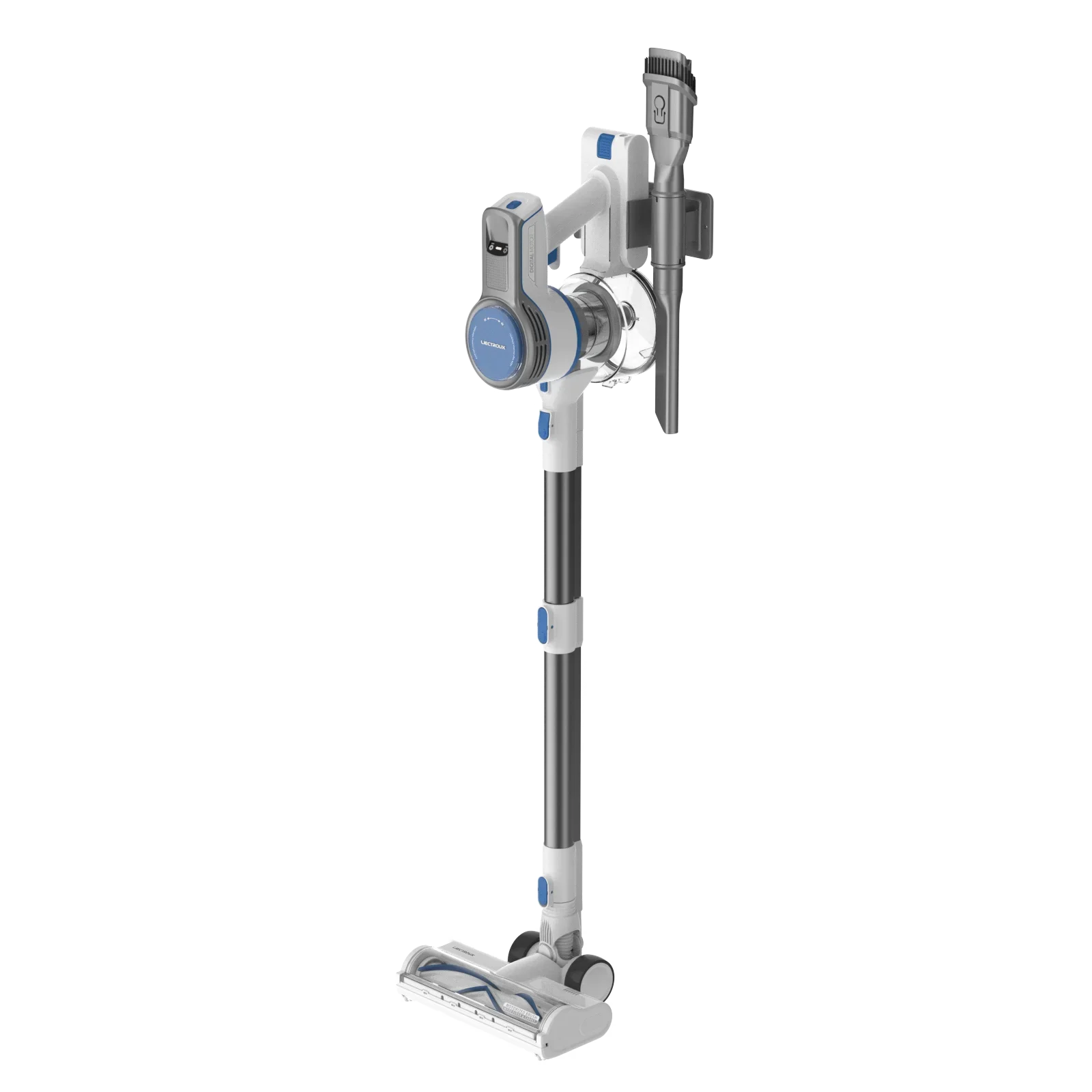 Liectroux I7 Draadloze Handheld Stick Stofzuiger Draagbare 250W 22kpa Krachtige Zuigkracht, Led Koplamp & Display, 30Mincleaning