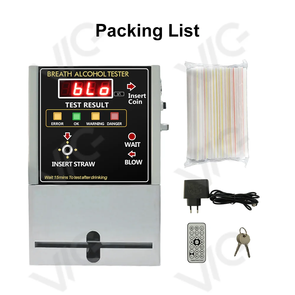 2025 2026 عملة تعمل أداة اختبار الكحول جهاز اختبار الكحول في الكحول مكان عام في المخزون اختبار الكحول OEM و ODM لاختبار البار #6