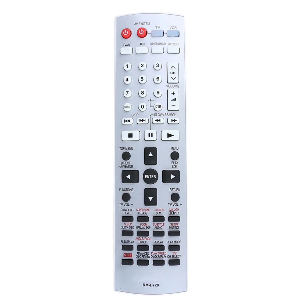 Remote Control Replacement Television Remote Control Multifunctional Remote Control Switch Silver Black for Panasonic EUR7722X10