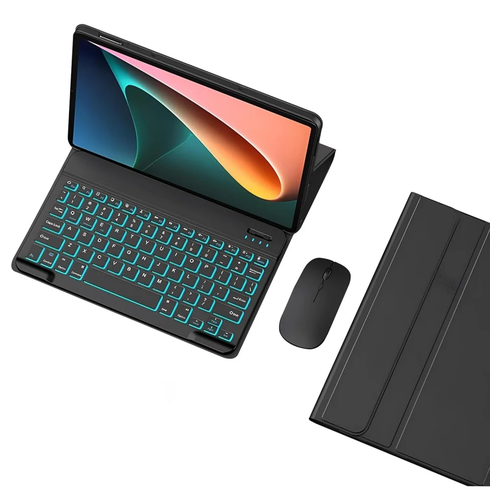 

Волшебный чехол для Xiaomi Redmi Pad SE 11 дюймов, чехол для клавиатуры Funda с держателем для карандашей для Redmi Pad SE, 11-дюймовая клавиатура Teclado