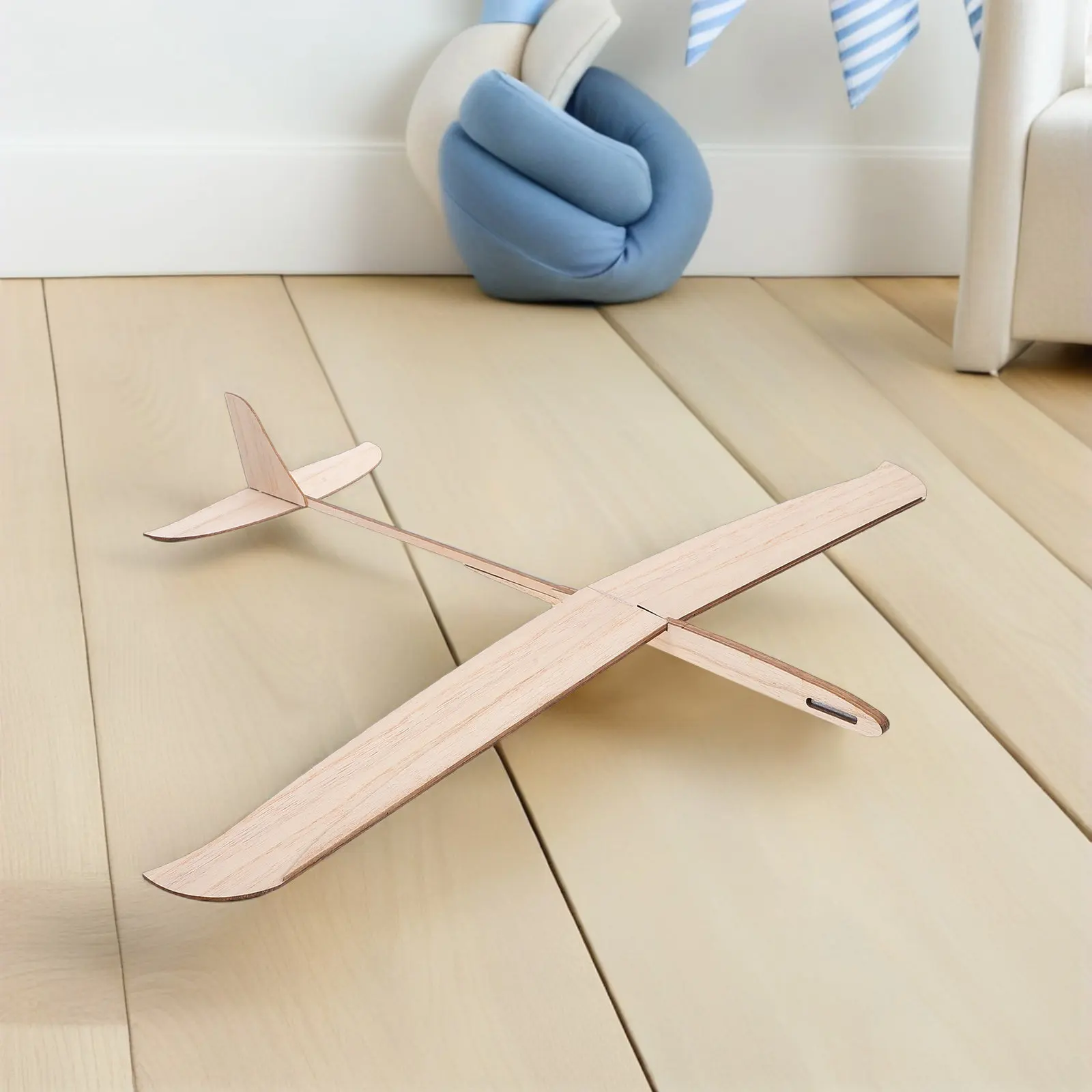 Holz-Gleitflugzeug-Bausatz zum Selbstbemalen DIY-Bastelset Geburtstagsparty-Geschenke Pädagogisches Holzflugzeug Holzspielzeug-Flugzeug