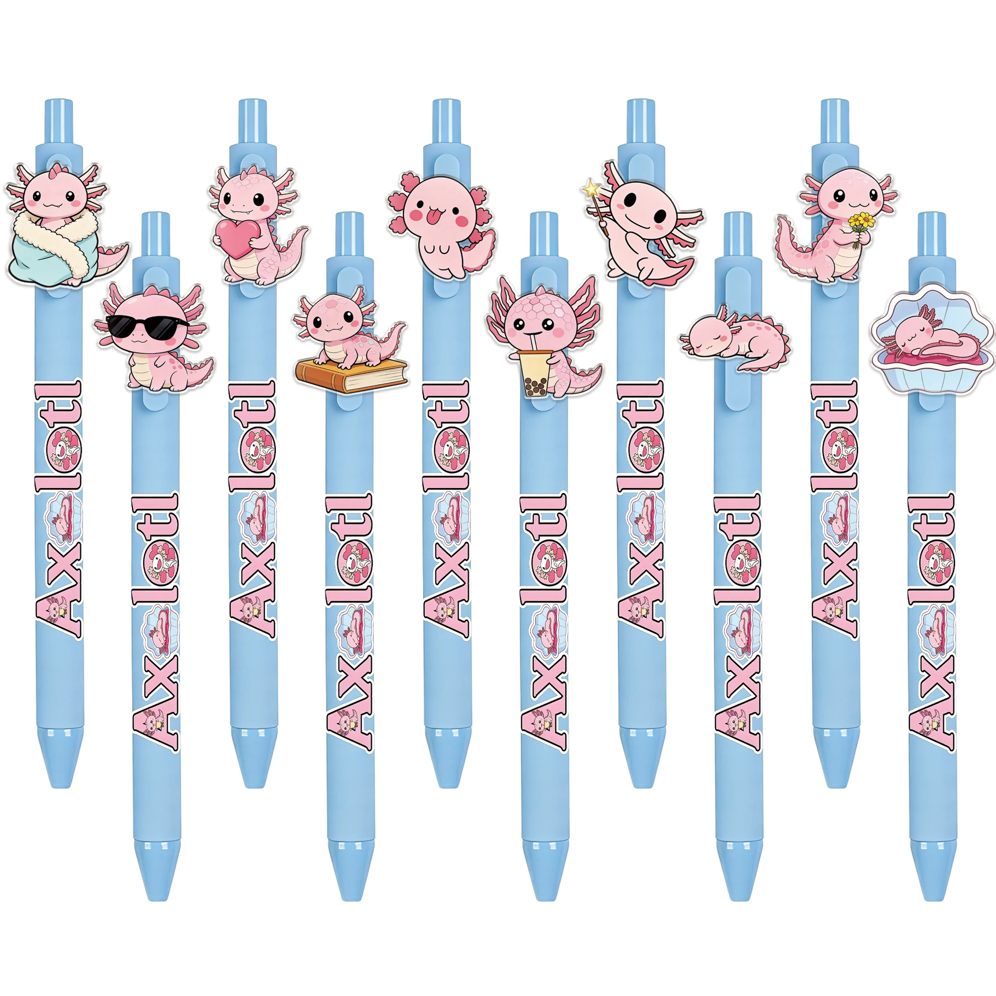 10PCS/15PCS Creative Hexagonal Dinosaur Ballpoint Pen, Animal Enthusiast Gift Pen, Student Office Signature Pen