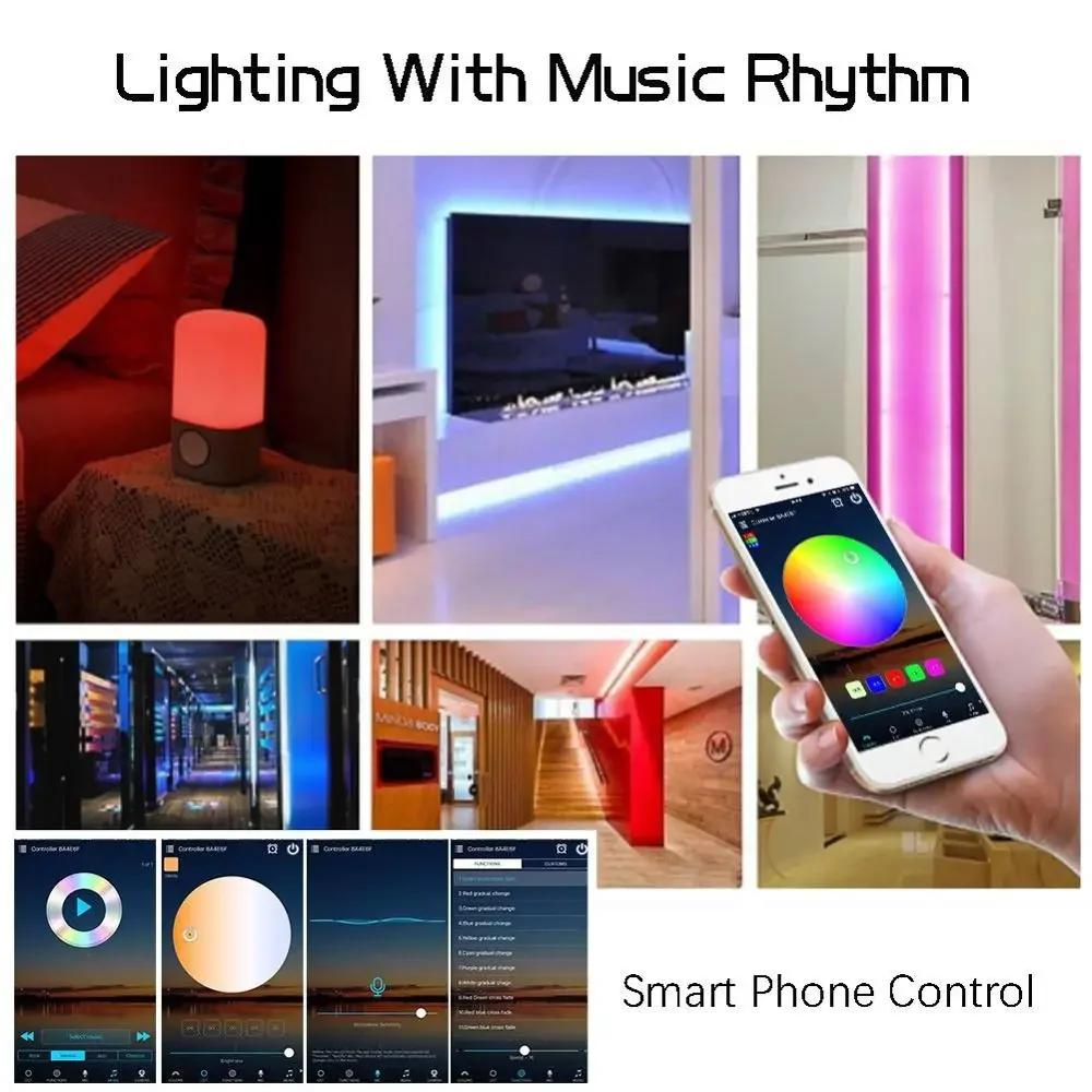 4-pinowa taśma LED Elastyczna taśma RGB Kontroler światła LED do Apple HomeKit APP 24Key Adapter kontrolera DC5-25V Sterowanie głosowe