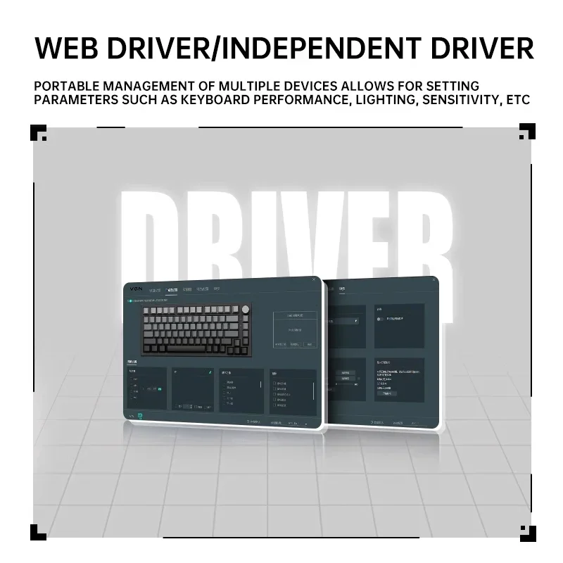 VGN A75 Keyboard Esports Magnetic Axis Customized Gaming PC Mechanical   Wired Gasket Structure Full Key Hot Swappable Keyboard