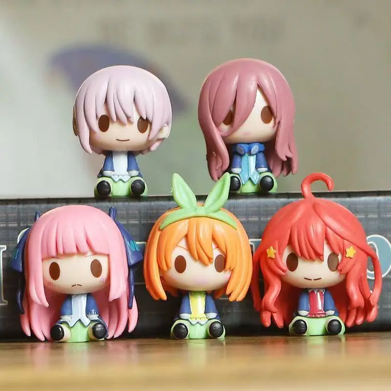 The Quintessential Quintuplets 4-5cm Mini Anime Girl Figure Kazuhana Nino Miku Nakano Shika  Christmas Birthday Gift