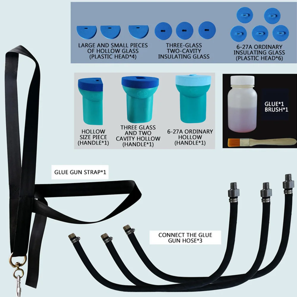 

Hollow glass gluer, automatic caulking glue machine accessories, glue head, door and window glue applicator glue nozzle 2025 NE