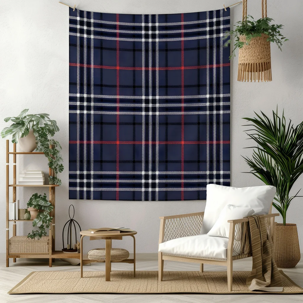 1 Dark Plaid Design Flannel, Soft and Warm Multifunctional for Bed, Sofa, Chair - Perfect All-Season Gift Choice for Friends & F