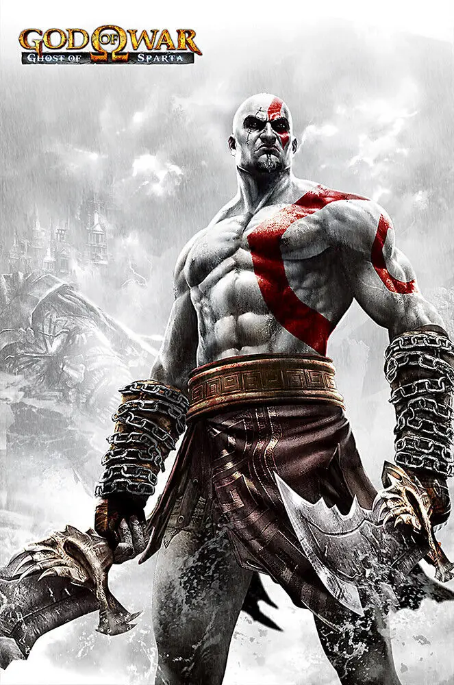 God of War Art Film Print Silk Poster Home Wall Decor 24x36inch