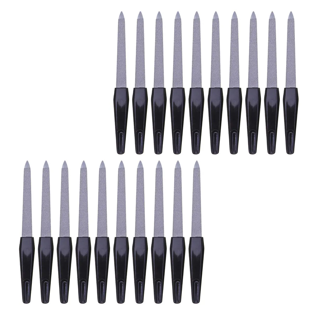 

20 шт. двусторонних полировочных полосок-буферов для ногтей, для здоровых и крепких ногтей, маникюрные пилки для шлифовки, для салонов и домашнего использования