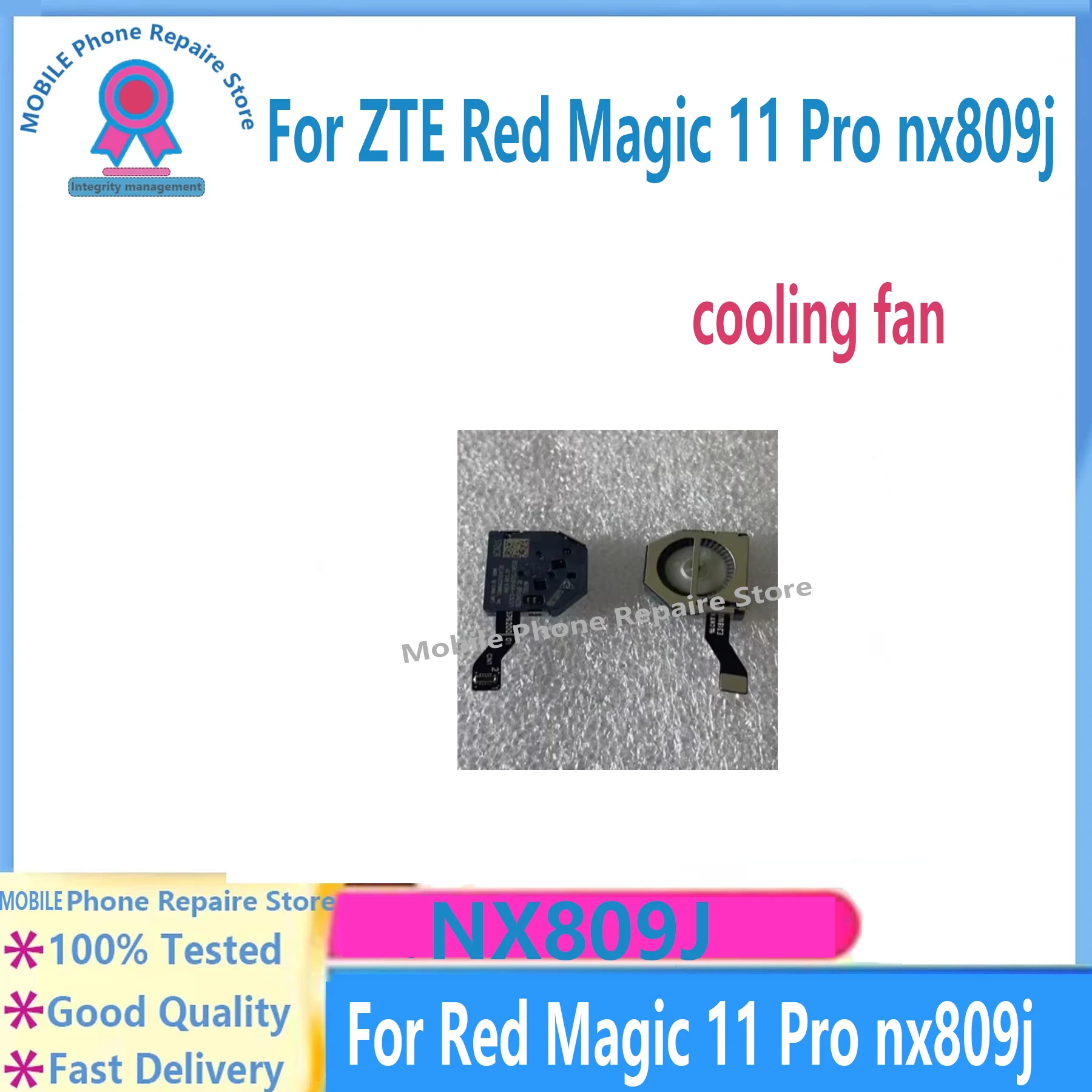 For ZTE Nubia Red Magic 11 Pro 11 Pro Plus Cooling Fan Radiator Heat Sink Flex Cable Replacement Original Cooling Syste