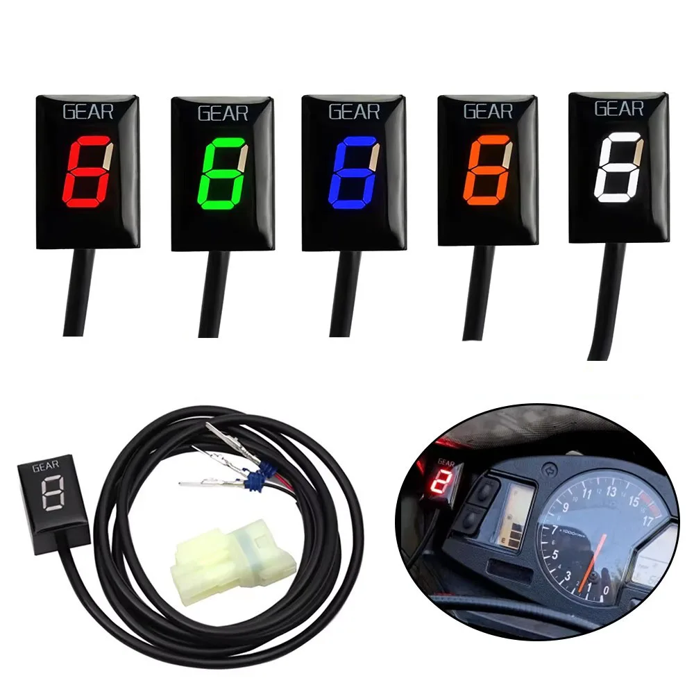 For Honda CB1300 S/F 03-15 CBF600 VTR250 ST1300 08-15 Motorcycle Gear Indicator Digital 1-6 Level Gear Display Speed Bracket
