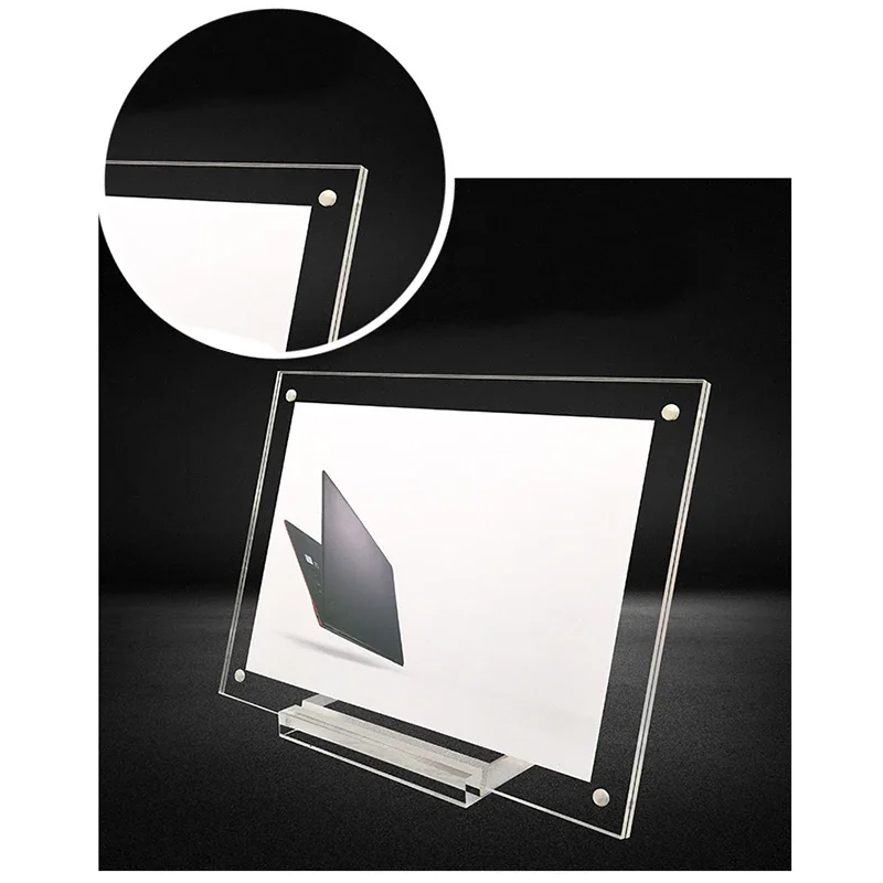 Photo Frame With Base Acrylic Display Stand Table Card Sign Card Display Stand Photo Frame For Wedding Picture Frame Home Decor