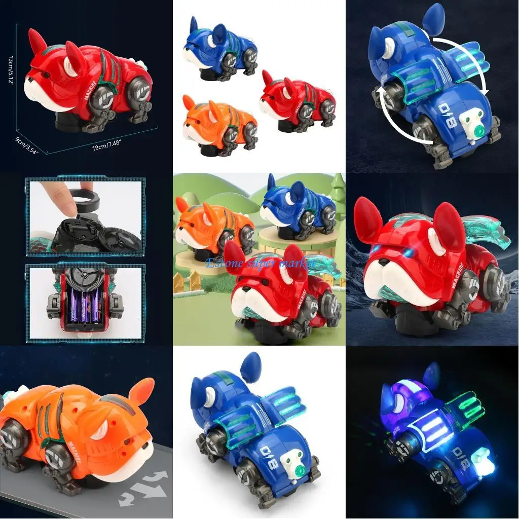 

090B электрическая звуковая и световая музыкальная игрушка для собак для мальчиков и девочек, животное на батарейках