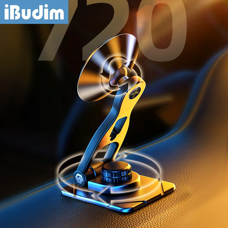 

Магнитный автомобильный держатель для мобильного телефона iBudim, универсальный металлический сильный магнит, автомобильный экран, крепление для мобильного телефона, GPS-кронштейны