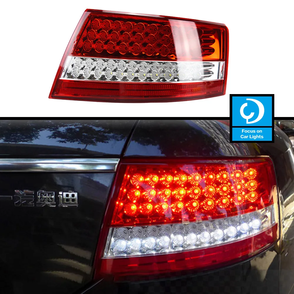 Taillights Styling For A6L A6 2005-2008 Tail Light LED DRL Running Signal Brake Reversing Parking Lighthouse Facelift