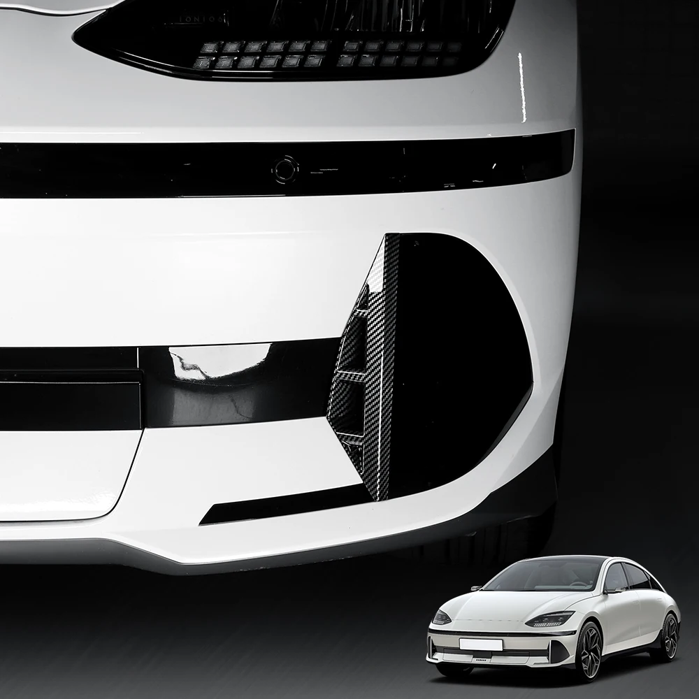 

2 шт. для Hyundai IONIQ 6 2023-2025 (левый/правый руль), декоративные накладки на передний бампер из АБС-пластика, внешние автомобильные аксессуары