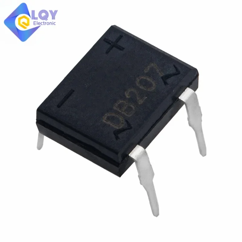 LQY 10pcs/lot diode bridge retifica DB207 DIP-4 DB207S DIP4 2A 1000V power diode rectifier 1000v electronic components