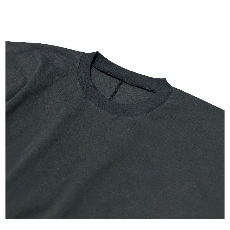 Kanye High Street Fashion Solid Color Casual Loose Patchwork Fake Two-Piece Long Sleeve T-Shirt Men's Clothing