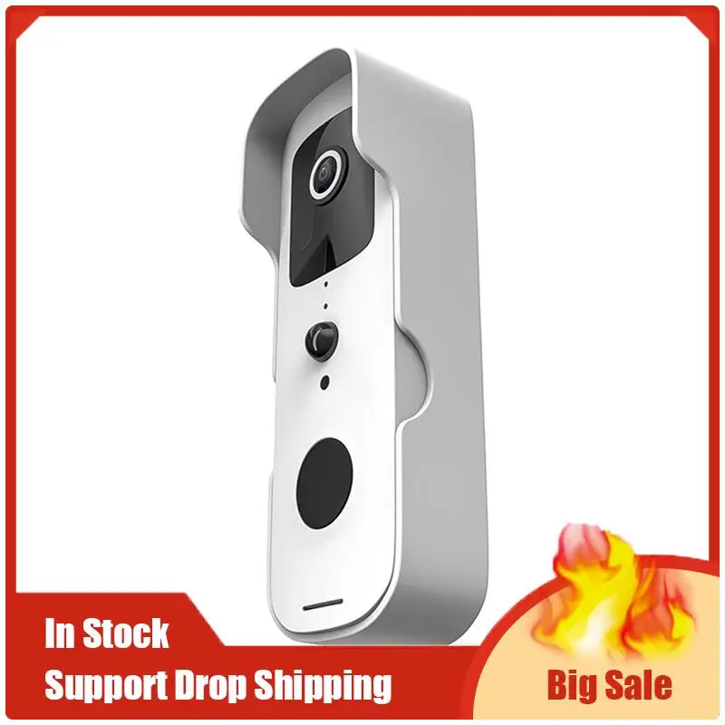 Лучшие предложения Умный водонепроницаемый видеодомофон Tuya, беспроводная камера 1080P FHD с ночным видением, цифровой дверной домофон для просмотра