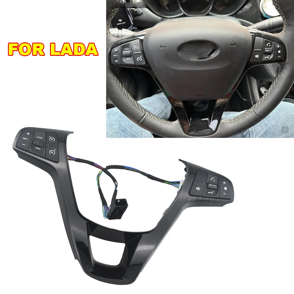 Steering Wheel Cruise Control Switch Button For Glade West 2015-2022 For Lada (ВАЗ) Vesta Sport / SW Cross 2015-2021