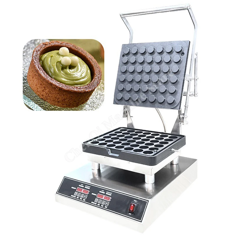 Máquina comercial para hacer corteza de tarta de huevo, máquina de prensado de vasos de galletas de 3200W, máquina antiadherente para hornear tartaletas