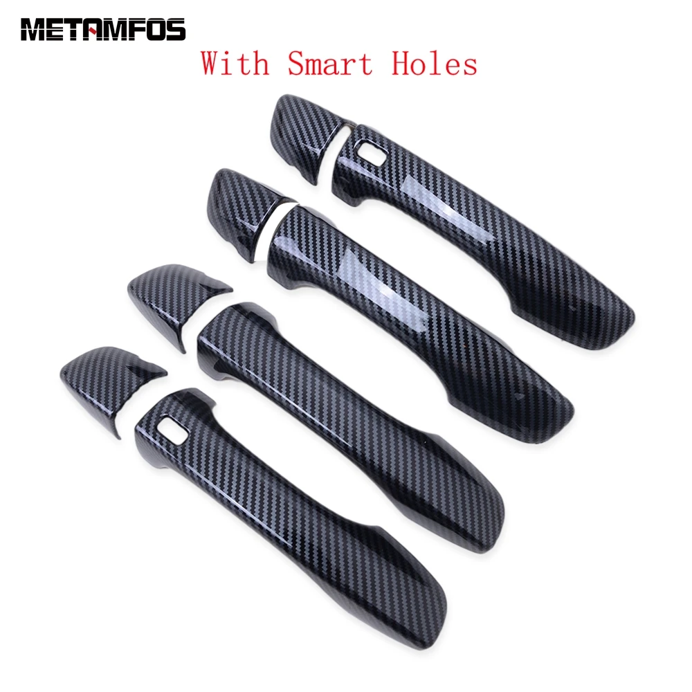 

Накладка на чашу боковой дверной ручки для Volkswagen VW Tiguan 2017-2022 2023, защита из углеродного волокна, внешние аксессуары, Стайлинг автомобиля