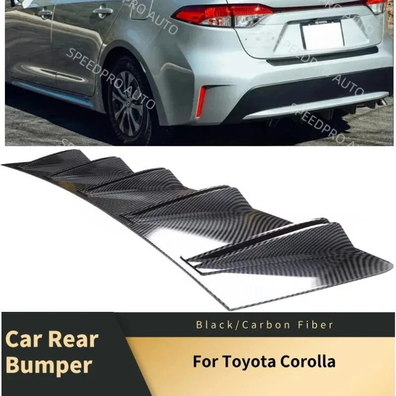 

Для Toyota Corolla: задний диффузор с 5 ребрами, сплиттер-спойлер на бампер, накладка на бампер, аксессуары для кузова автомобиля, карбон